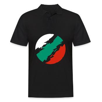 Drapeau de la Bulgarie - Polo Homme - noir - Devant - Kai (181cm)