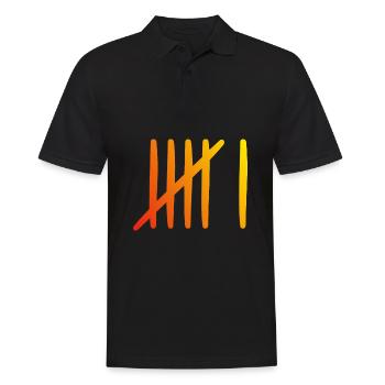 6 anniversaire Liste-barres - 6 ans - Polo Homme - noir - Devant - Kai (181cm)