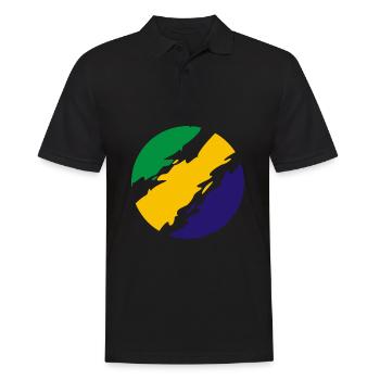 Brésil Couleurs drapeau drapeau - Polo Homme - noir - Devant - Kai (181cm)
