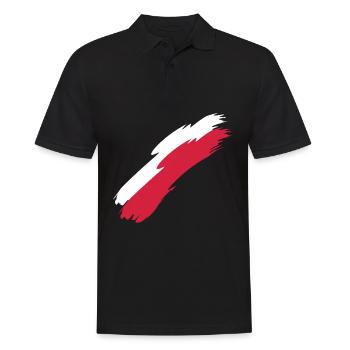 Polen - Männer Poloshirt - Schwarz - Vorne - Kai (181cm)