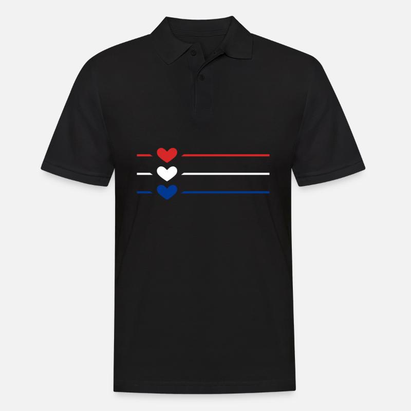 Island - Männer Poloshirt - Schwarz