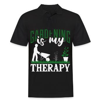 Hobby gardeners, fruit and vegetable gardeners - Men's Polo Shirt - black - Front - Kai (181cm)