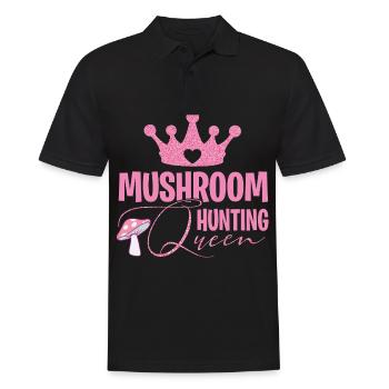 Pilzsammler und Pilz Freunde - Männer Poloshirt - Schwarz - Vorne - Kai (181cm)