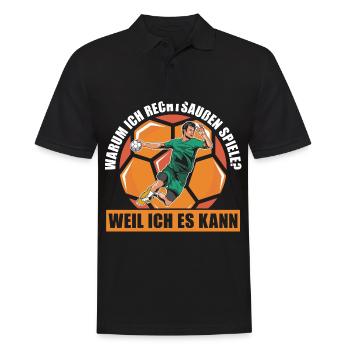 Handball - Männer Poloshirt - Schwarz - Vorne - Kai (181cm)