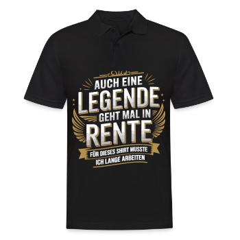 Even a legend retires - Men's Polo Shirt - black - Front - Kai (181cm)
