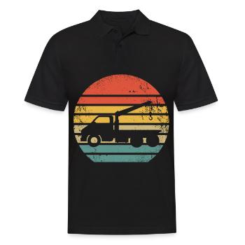 Rétro dépanneuse vintage dépanneurs vintage - Polo Homme - noir - Devant - Kai (181cm)
