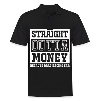 Drag Race - Männer Poloshirt - Schwarz - Vorne - Kai (181cm)