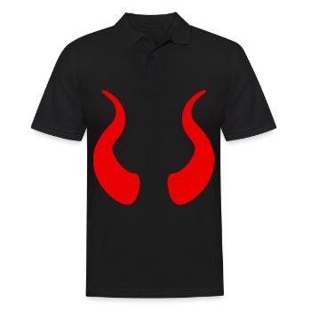 Cornes du diable - Polo Homme - noir - Devant - Kai (181cm)