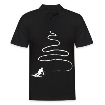 Ligne courbe - Ski - (11) - Polo Homme - noir - Devant - Kai (181cm)