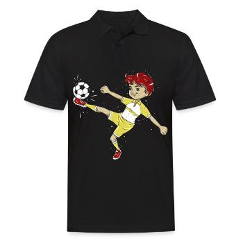 Football football - Polo Homme - noir - Devant - Kai (181cm)