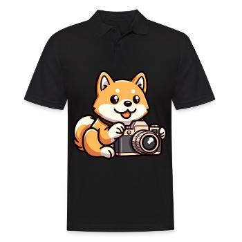Dog Photography Photo Pup Baby Outfit - Men's Polo Shirt - black - Front - Kai (181cm)