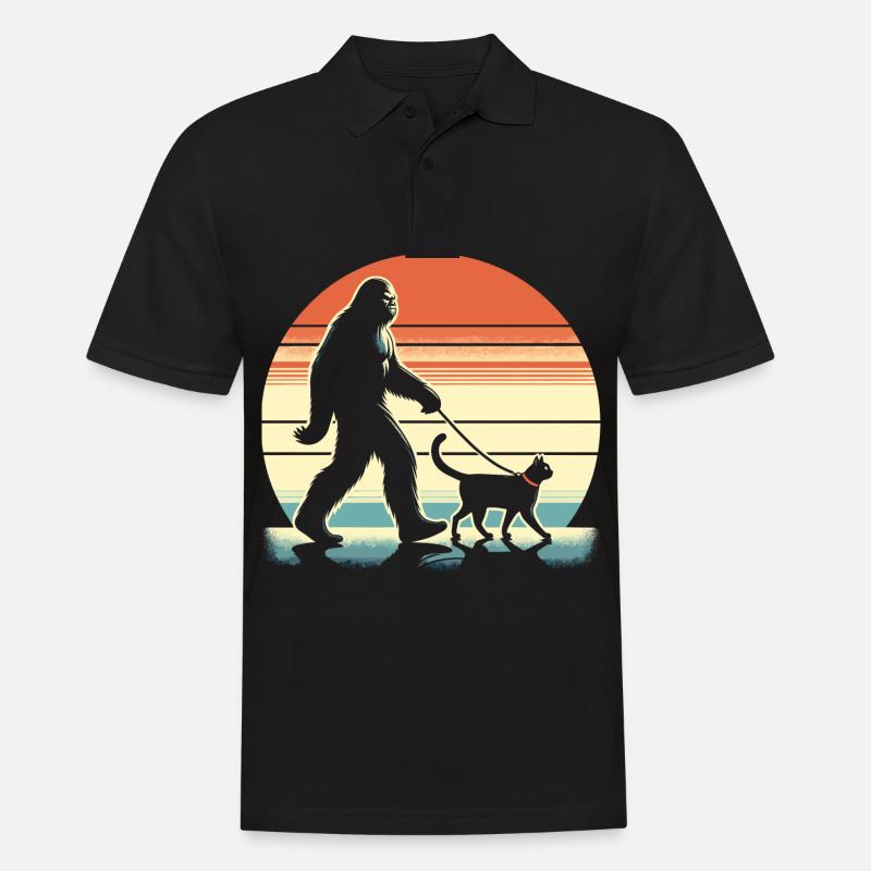 Chat Bigfoot - Polo Homme - noir