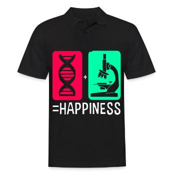 Strukturformel Molekül - Männer Poloshirt - Schwarz - Vorne - Kai (181cm)