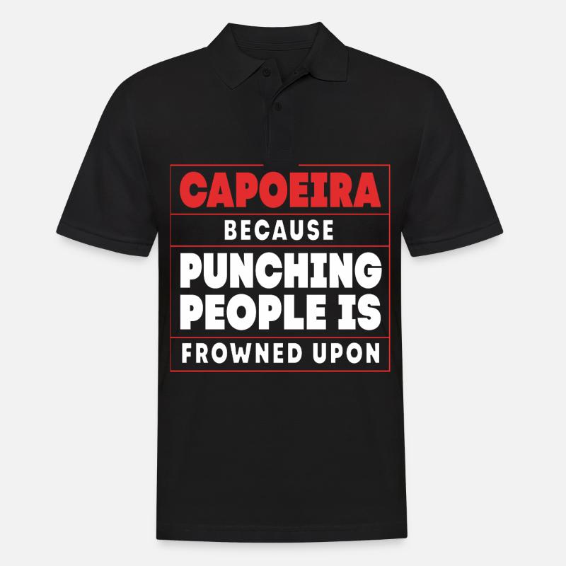 Capoeira - Männer Poloshirt - Schwarz
