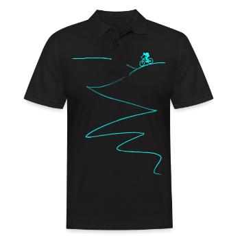 Vélo de montagne vélo - Polo Homme - noir - Devant - Kai (181cm)