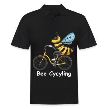 Abeille Abeille cycliste Abeille cycliste abeille miel - Polo Homme - noir - Devant - Kai (181cm)