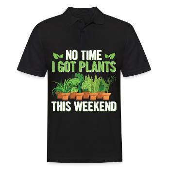 Amoureux des plantes disant pour un fan des plantes - Polo Homme - noir - Devant - Kai (181cm)