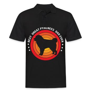 Chien des Pyrénées - Polo Homme - noir - Devant - Kai (181cm)