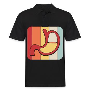 Gastroenterologie - Männer Poloshirt - Schwarz - Vorne - Kai (181cm)