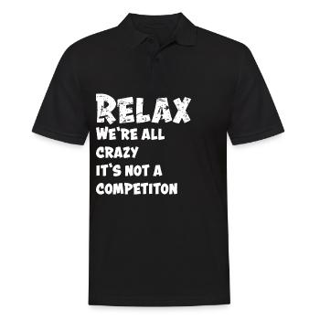 Lustig Lustiger Spruch Funny Geschenk Lustige - Männer Poloshirt - Schwarz - Vorne - Kai (181cm)