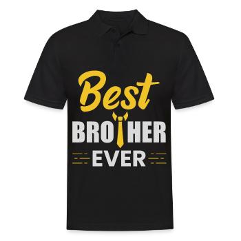 best brother ever - Männer Poloshirt - Schwarz - Vorne - Kai (181cm)