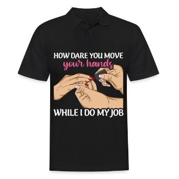 Nail design Design for a nail designer - Men's Polo Shirt - black - Front - Kai (181cm)