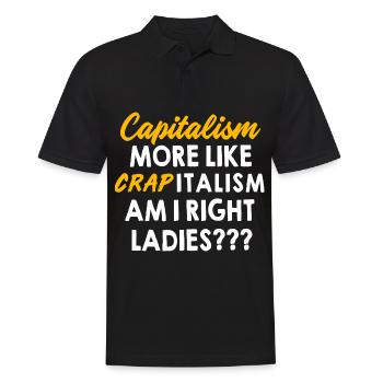 Communism Karl Marx Socialism Capital - Men's Polo Shirt - black - Front - Kai (181cm)
