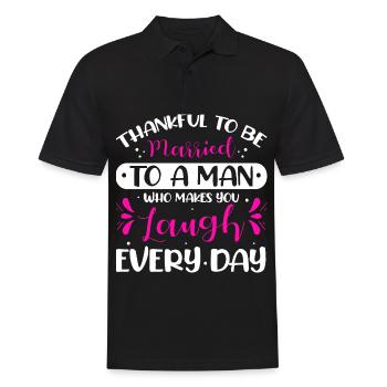 Valentins Tag Beziehung Liebes Spruch - Männer Poloshirt - Schwarz - Vorne - Kai (181cm)