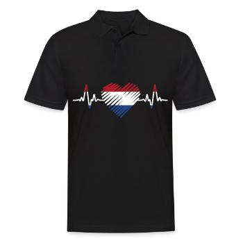 Netherlands - Men's Polo Shirt - black - Front - Kai (181cm)