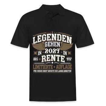 Legends Are Retiring In 2027 Limited Edition - Men's Polo Shirt - black - Front - Kai (181cm)