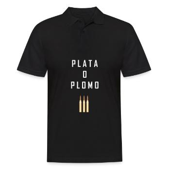 Mafia - PLATA O PLOMO - Männer Poloshirt - Schwarz - Vorne - Kai (181cm)