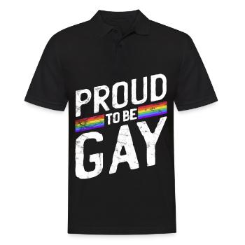 Gay Pride - Polo Homme - noir - Devant - Kai (181cm)