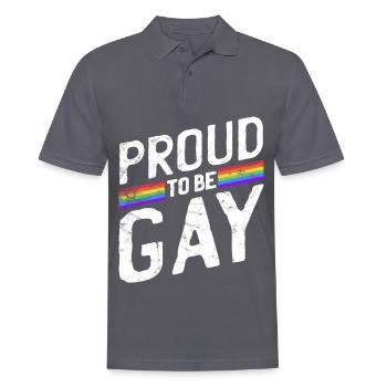 Gay Pride - Polo Homme - charbon - Devant - Nico (186cm)