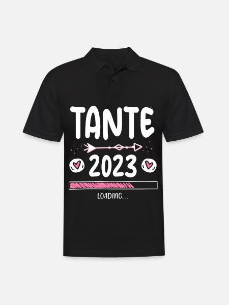 Tante 2023 Loading - Männer Poloshirt - Schwarz