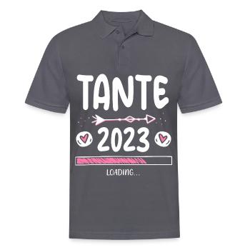 Tante 2023 Loading - Männer Poloshirt - Anthrazit - Vorne - Nico (186cm)