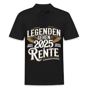 Legends to retire in 2025 Absolutely unique - Men's Polo Shirt - black - Front - Kai (181cm)
