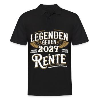 Legends to retire in 2027 Unique - Men's Polo Shirt - black - Front - Kai (181cm)