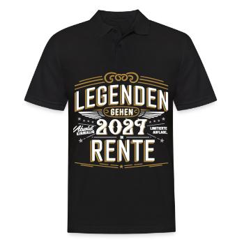 Legends to retire in 2027 - Men's Polo Shirt - black - Front - Kai (181cm)