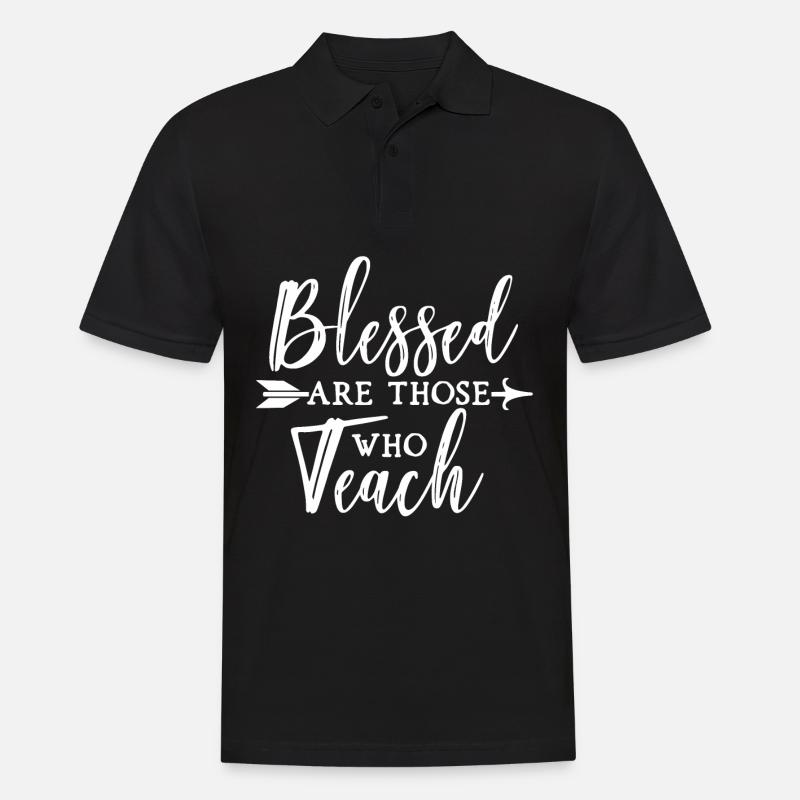 Teacher - Männer Poloshirt - Schwarz