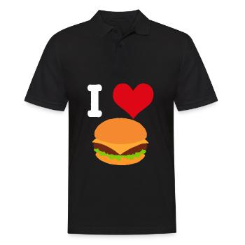 Amour de Burger Amour de Burger - Polo Homme - noir - Devant - Kai (181cm)