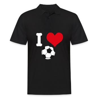 J'adore le soccer - Joueurs de soccer soccer - Polo Homme - noir - Devant - Kai (181cm)