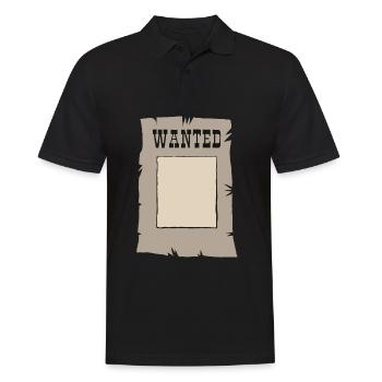 Wanted criminal prison - Men's Polo Shirt - black - Front - Kai (181cm)