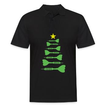 Christmas Fléchettes De Noël Fléchettes Xmas Dart - Polo Homme - noir - Devant - Kai (181cm)