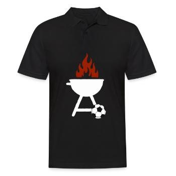 Soccer grill soccer grill grilling soccer - Men's Polo Shirt - black - Front - Kai (181cm)