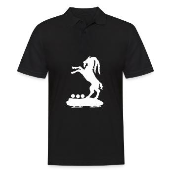 Bock auf Bob - Männer Poloshirt - Schwarz - Vorne - Kai (181cm)