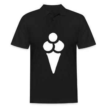 Ice cream ice cream ice cream ice cream gift - Men's Polo Shirt - black - Front - Kai (181cm)