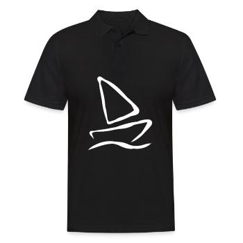 Boot Schiff Segeln Segler Segel Schiffe Geschenk - Polo Homme - noir - Devant - Kai (181cm)