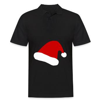 Christmas hat Christmas XMas Christmas X-Mas - Men's Polo Shirt - black - Front - Kai (181cm)