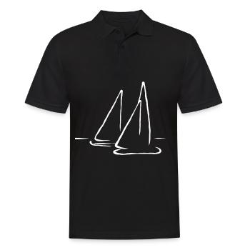Segeln Boot Segler Segelsport Schiff Segelboot - Männer Poloshirt - Schwarz - Vorne - Kai (181cm)