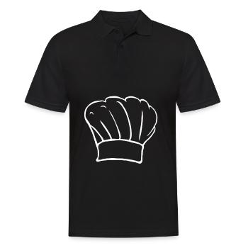 Bonnet étoilé chef cuisinier amateur cuisinier - Polo Homme - noir - Devant - Kai (181cm)